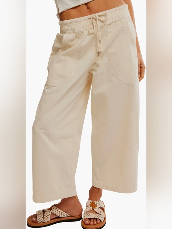 We The Free Pants - Free People We The Free Easy Peasy Wide Leg Drawstring Pants S